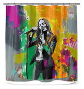 Graceful Geometry Shower Curtain
